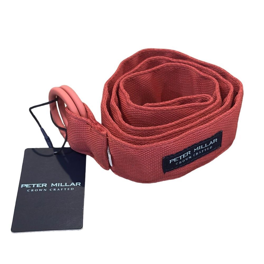 Peter Millar Crown Crafted NEW Men's Size Small Performance O-Ring Red Pear Belt